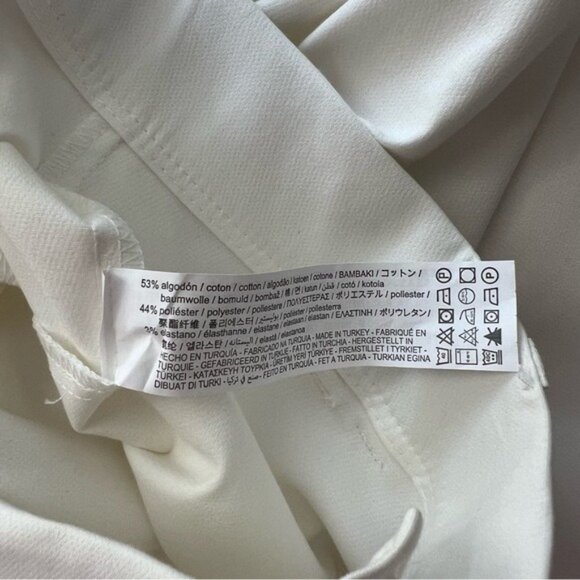 NWT Zara Elegant White Flared Dress Pants - Picture 7 of 7